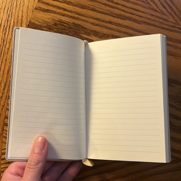 NWOT Iridescent Silver Pocket Notebook | Planner w Page Keeper • 5.5 x 4 Inch - Picture 10 of 16